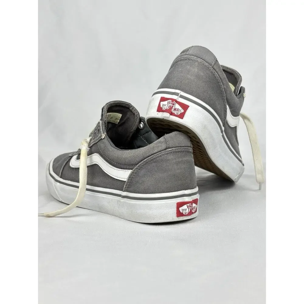 Vans Old Skool Off The Wall Sneakers Mens Sz US 8 Gray Canvas Skate Shoes 500714